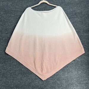 Barefoot Dreams Poncho Womens Plus One Size CozyChic Ultra Light Pink Ombre EUC